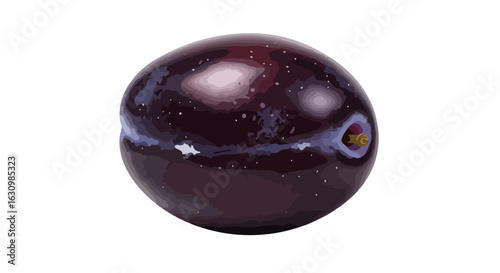 juicy plum perfect for food blogs packaging and culinary designs