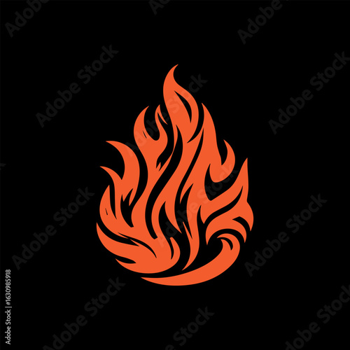 Abstract Flame Logo