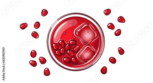 refreshing pomegranate juice icy drink for summer blogs websites