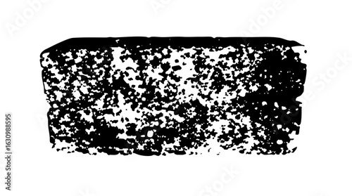 Vector Abstract black texture with scattered voids creates a distressed element.