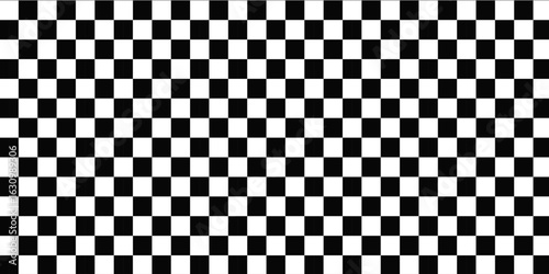 Black and white checkered pattern, Checkerboard seamless pattern. vector illustration
