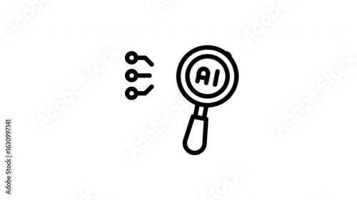AI search animated icon