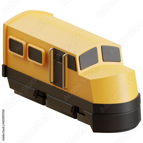 Yellow Train Locomotive
