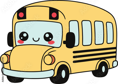 school bus cartoon vector