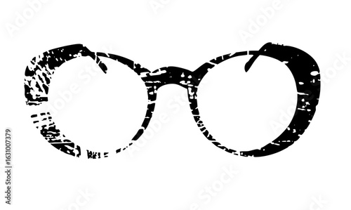 Vector Distressed of spectacles creates a unique visual element.