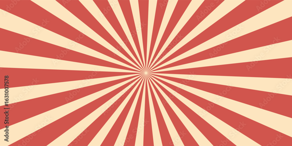 Fototapeta premium Abstract orange background with circles. comic vector background