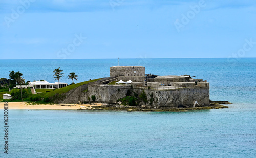 tropical island in the Caribbean, Hamilton, Bermudas.