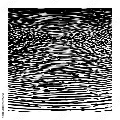 Black and white water ripples pattern illustration for abstract background and design element use case