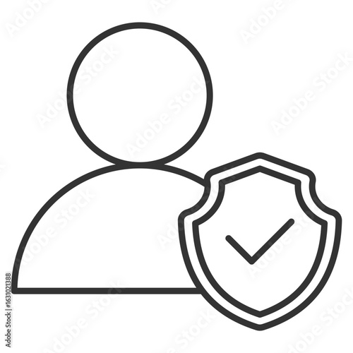 Integrity Outline Icon Element For Design