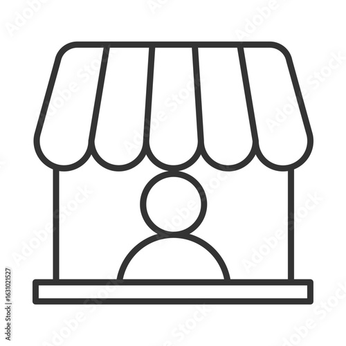 Vendor Outline Icon Element For Design
