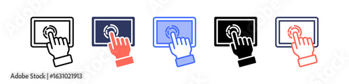 Touchscreen multiple icon
