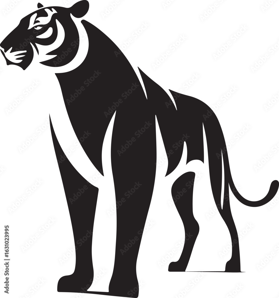 Obraz premium Tiger illustration vector .