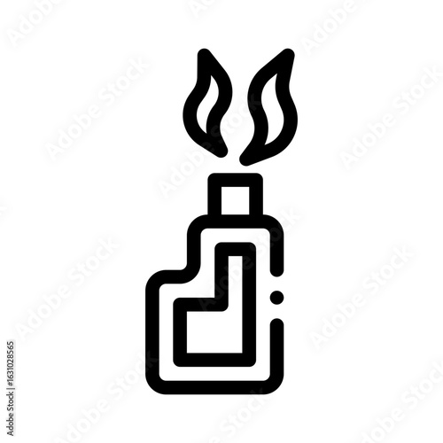 e cigarette line icon