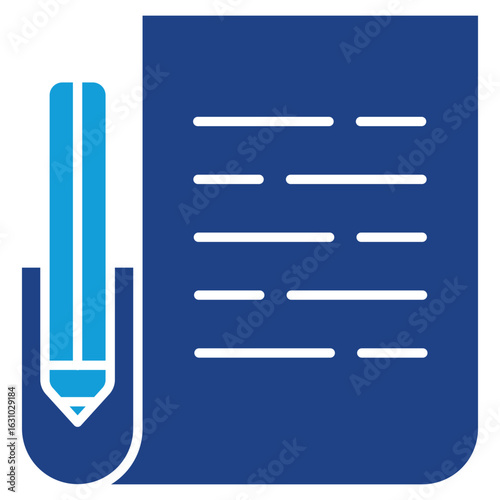Editorial Dual Tone Icon Element For Design