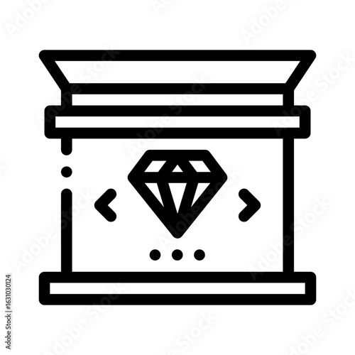 jewelry store line icon