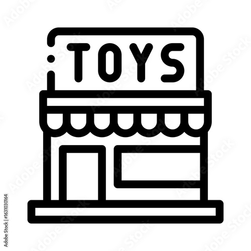 toy store line icon