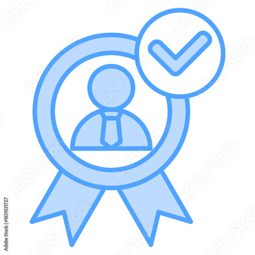 Trustworthiness Blue Icon Element For Design