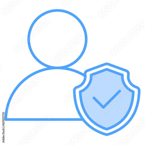 Integrity Blue Icon Element For Design