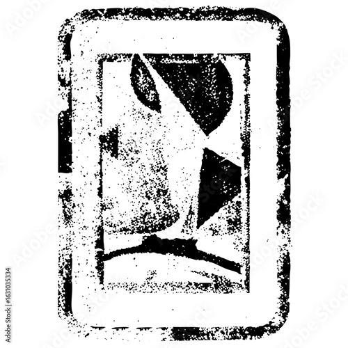 Vector Abstract hourglass with flowing particles.