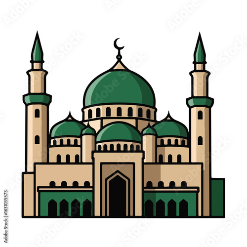 Mosque illustration graphic design