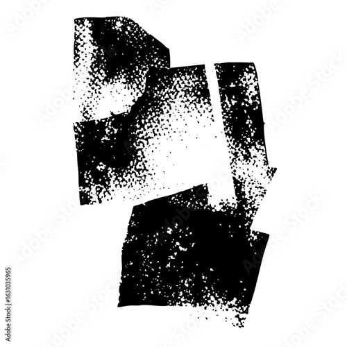 Vector Abstract geometric blocks create a fragmented .
