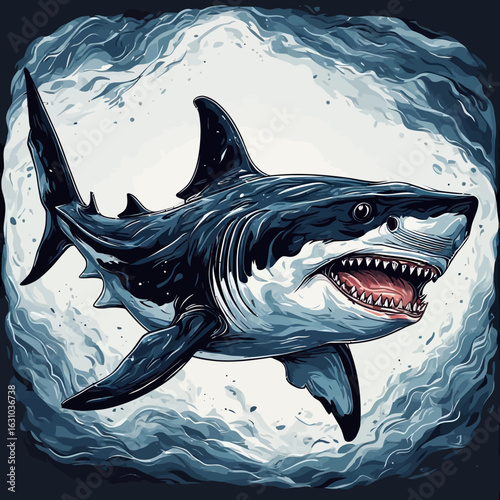 Angry Shark Logo Design Very cOOL