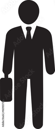Modern and versatile male silhouette icon suitable for user profiles identification and digital interfaces presented in a clean scalable vector format
