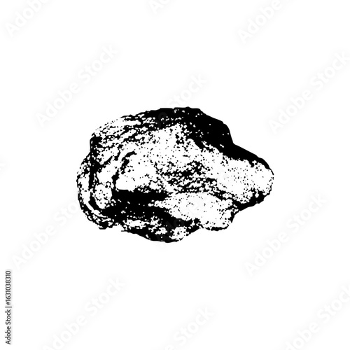 Vector Abstract stone texture with rough edges.