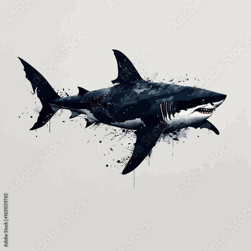 Angry Shark Logo Design Very cOOL