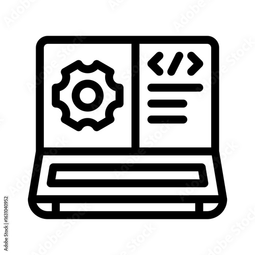 back end line icon