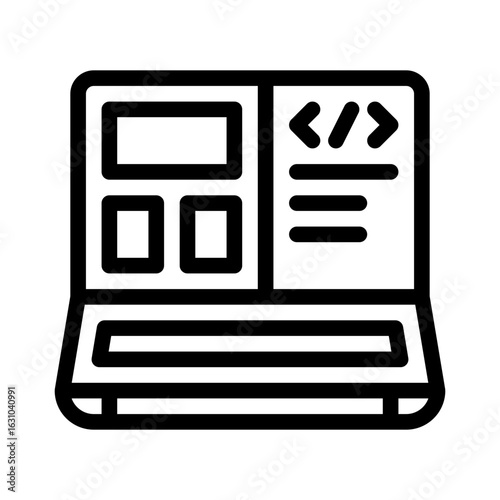 front end line icon
