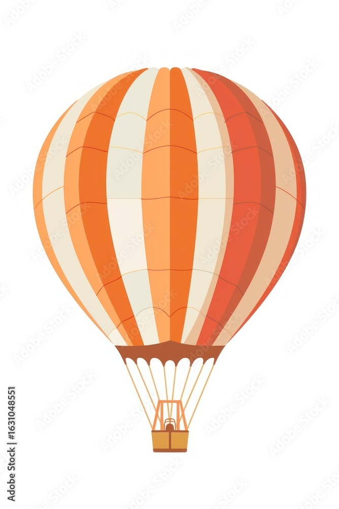 Naklejka premium Colorful hot air balloon illustration
