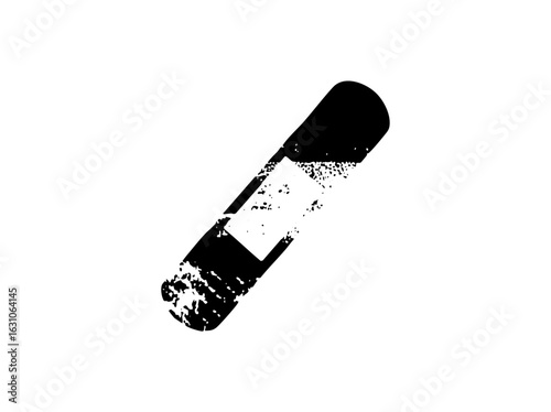 Vector Abstract capsule pill with a fragmented .