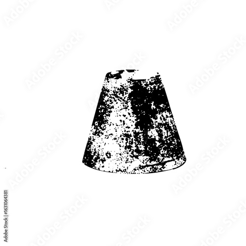 Vector Distressed conical shape
