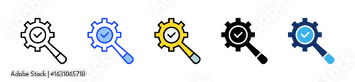 Optimization Icon Collection With Multiple Styles