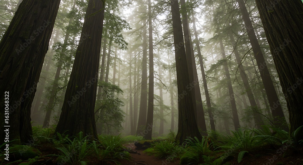 Fototapeta premium Timeless Redwood Forest Mist