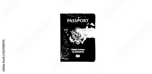 Vector Turkish Passport with National Emblem