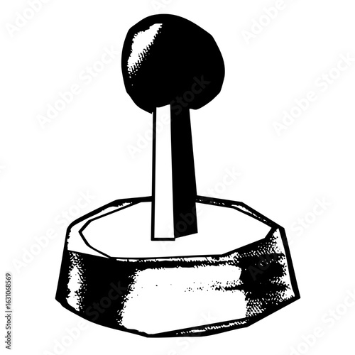Vector Black gear shift knob with a minimalist style.