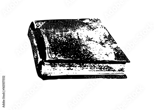 Vector Vintage book with textured details.
