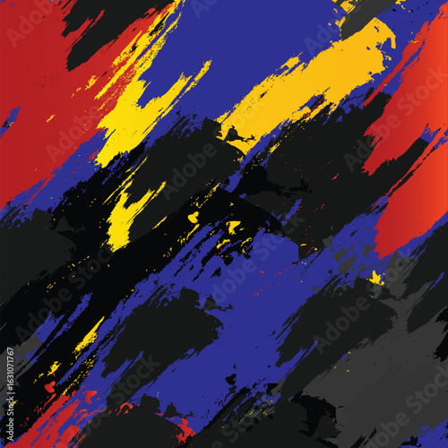 Watercolor background vector graphic illustration of Malaysia flag