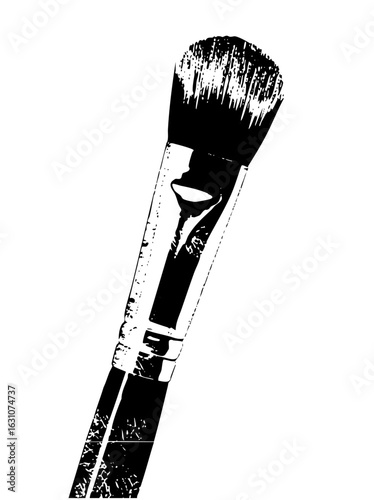 Vector Detailed vector of a makeup brush.
