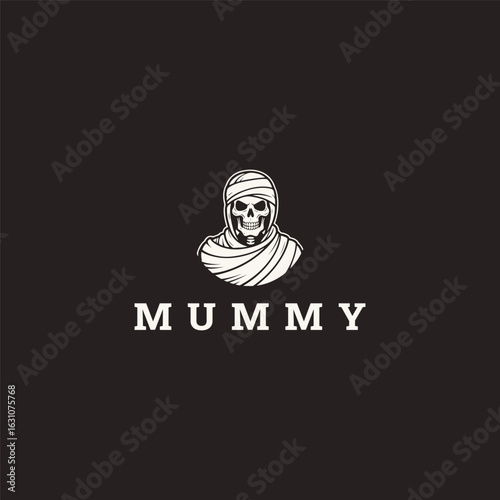 Mummy logo vector icon illustration