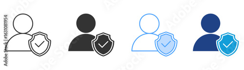 Integrity Icon Set Multiple Style Collection