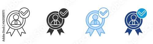 Trustworthiness Icon Set Multiple Style Collection