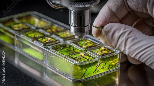 Bio-sensors grown from algae.