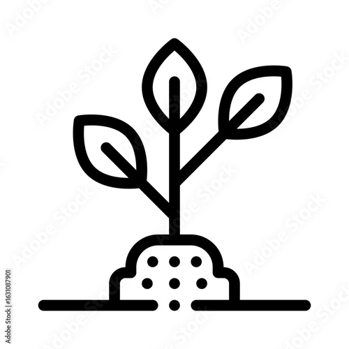 seedling line icon