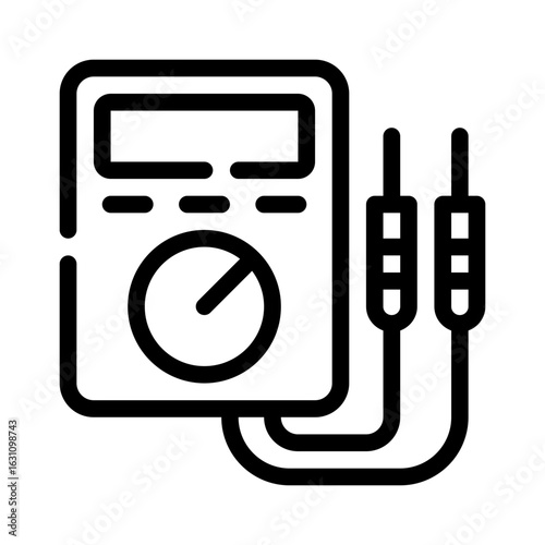multimeter line icon