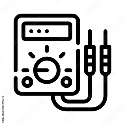 voltage tester line icon