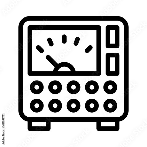 voltage regulator line icon