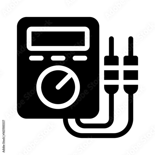 multimeter glyph icon